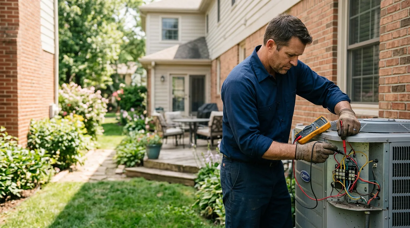 HVAC technician working near Nassau, NY